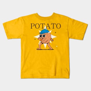 Hand Drawn Potato Fun Kids T-Shirt